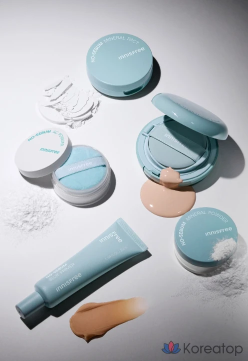 Innisfree No-Sebum Powder Cushion 14 г, ваниль (21N), 1 шт., фото 9
