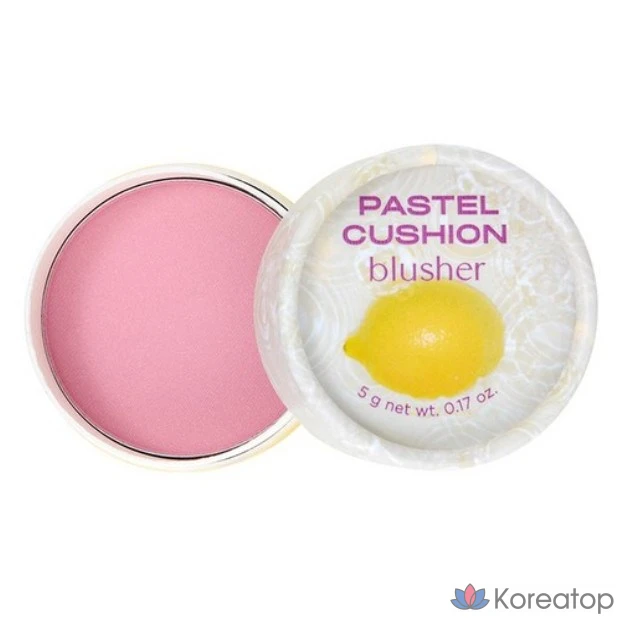 Румяна-кушон The Face Shop Pastel Cushion Blusher 5 г, 07 ACID LAVENDER, 1 шт.