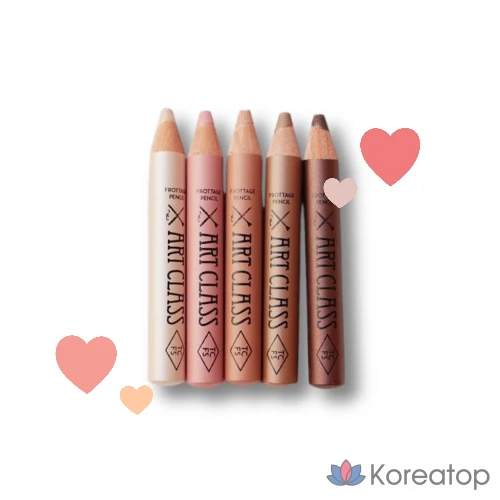 Карандаши для фроттажа Too Cool for School Art Class, 15 штук, цвет пион (розовый и слоновая кость), 1 шт.