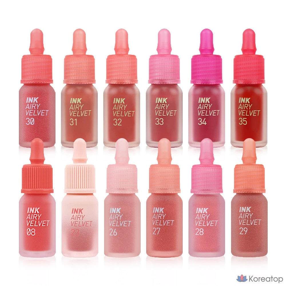 Peripera Ink The Airy Velvet 4g - Тинт для губ Water Glow Velvet Tint, № 26 This Is Apricot, 1 шт.
