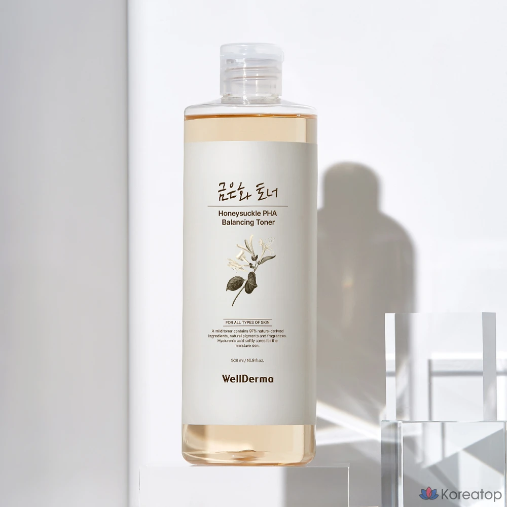 Тоник для лица WellDerma Gold and Silver Balancing Toner, 500 мл, 1 шт.