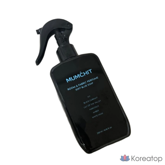 Ароматизатор для ткани большого объема / Дезодорант для ткани MUMCHIT, мягкое синее мыло (аромат мыла), 250 мл, 1 шт.