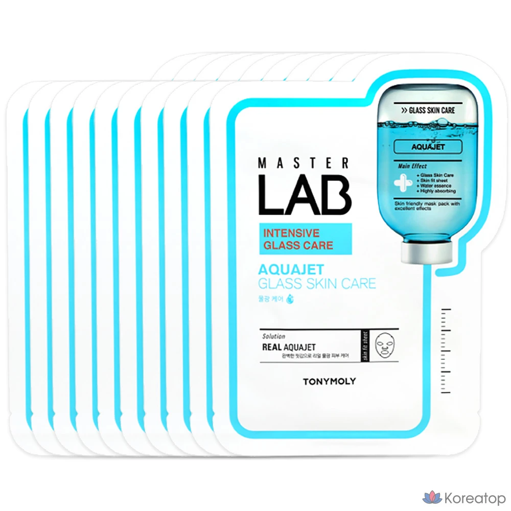 Маска для лица Tony Moly Master Lab Aqua Jet, 1 упаковка, 10 листов