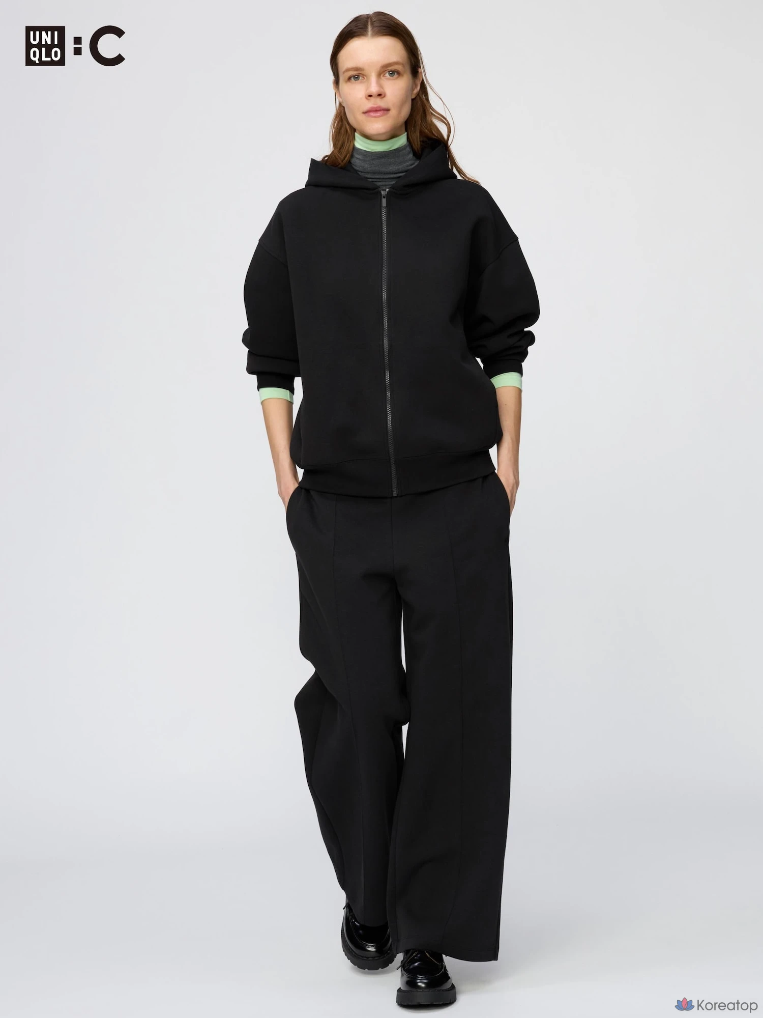 Брюки Uniqlo Sweat Straight Pants, длина ноги 69-72 см