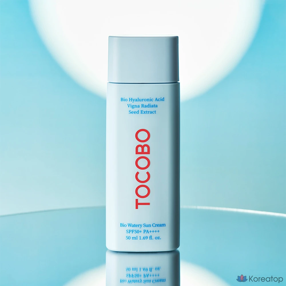 Набор из 3 успокаивающих солнцезащитных средств Tokobo Bio Watery Sunscreen 50 мл и Cica Calming Sun Serum 10 мл, SPF50+ PA++++., фото 2