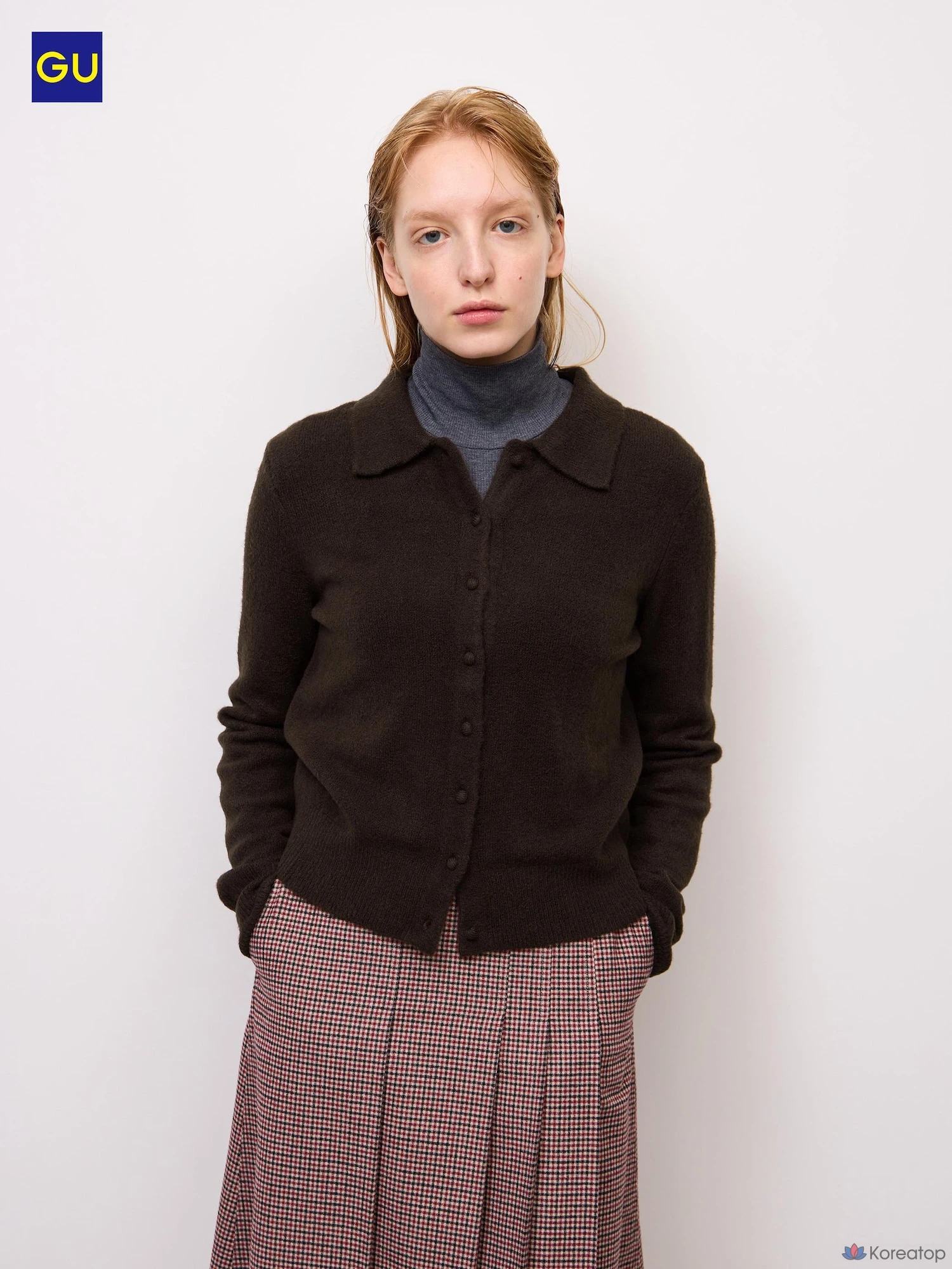 Кардиган Uniqlo Puppy Touch Knit Polo Cardigan