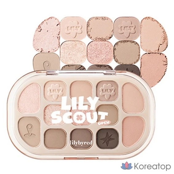 Палетка теней Lilybyred Dewy Fit, оттенок 05 «Миндальное молоко», 1 шт.