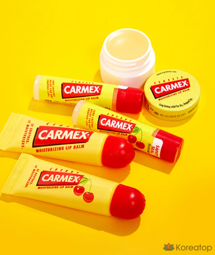 Увлажняющий бальзам для губ Carmex в стике, 3 шт., вишневый вкус, 12,75 г, 1 шт., фото 6