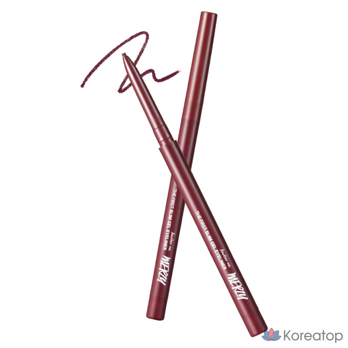 Гелевая подводка для глаз MERZY the First Slim Gel Eyeliner 0.05g, GS5 Burgundy Beryl, 1 шт.