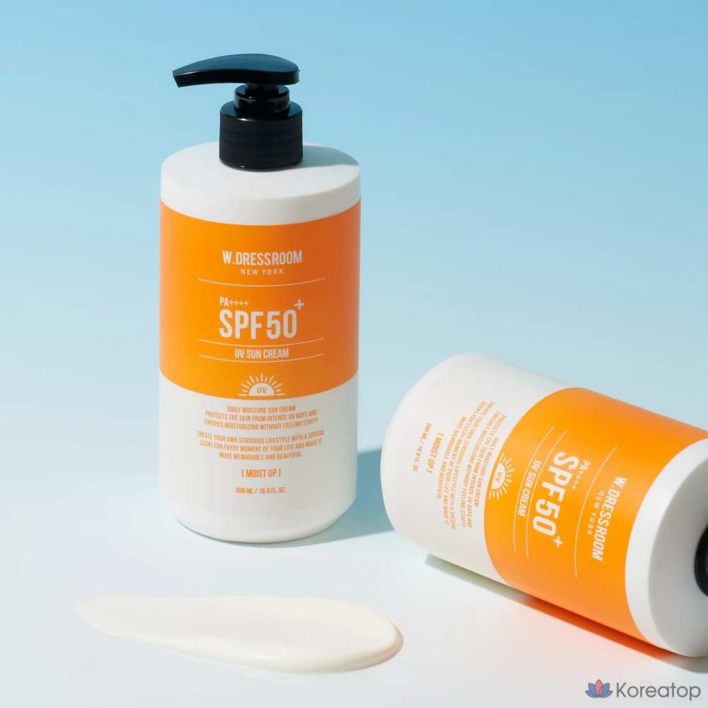 Увлажняющий солнцезащитный крем W.Dressroom SPF50+ PA++++, 500 мл, 1 шт., фото 6