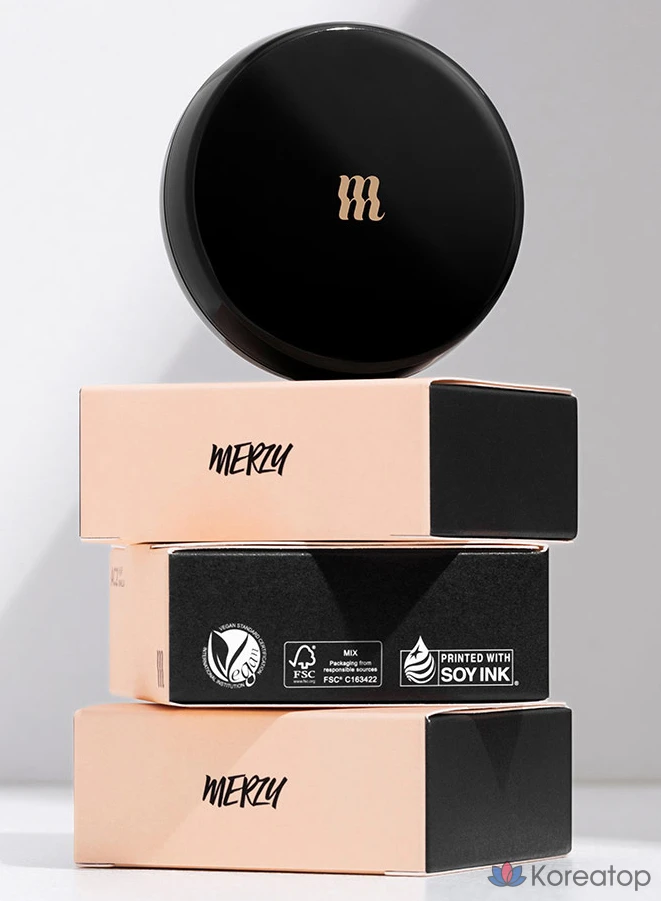 Тональный крем-кушон MERZY the Airy Scene Cover Cushion Foundation, 13 г, AC1, цвет слоновой кости, 1 шт., фото 7