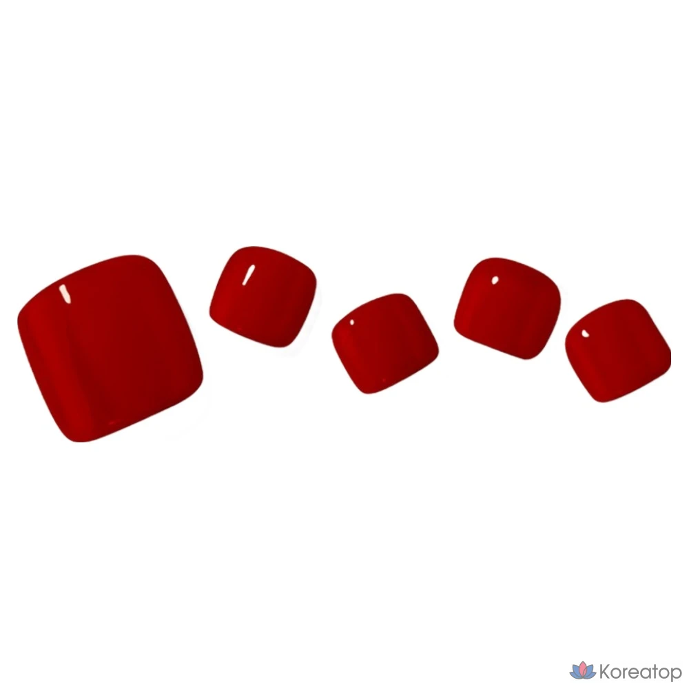 Гель-лак для педикюра Ohora Gel Strip Pedi, оттенок 4 Red, 1 шт.