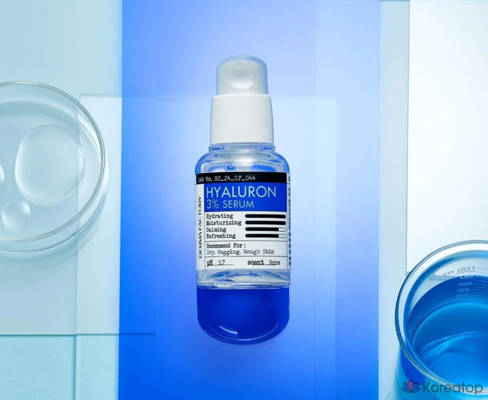 Сыворотка с гиалуроновой кислотой Derma Factory 3%, 30 мл, 1 шт.