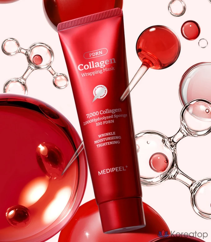 Набор коллагеновых увлажняющих масок Medi-Peel Collagen Water Glow Wrapping Mask, 1 упаковка, 3 упаковки., фото 2