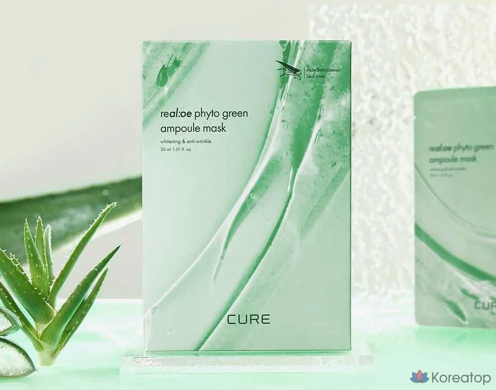 Маска-ампунь KIM JEONG MOON Aloe La Sense Loe Cure Realoe Phyto Green, 10 штук, 1 штука., фото 6