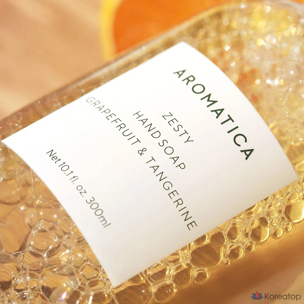 Жидкое мыло для рук Aromatica Zesty с грейпфрутом и мандарином, 300 мл, 1 шт.