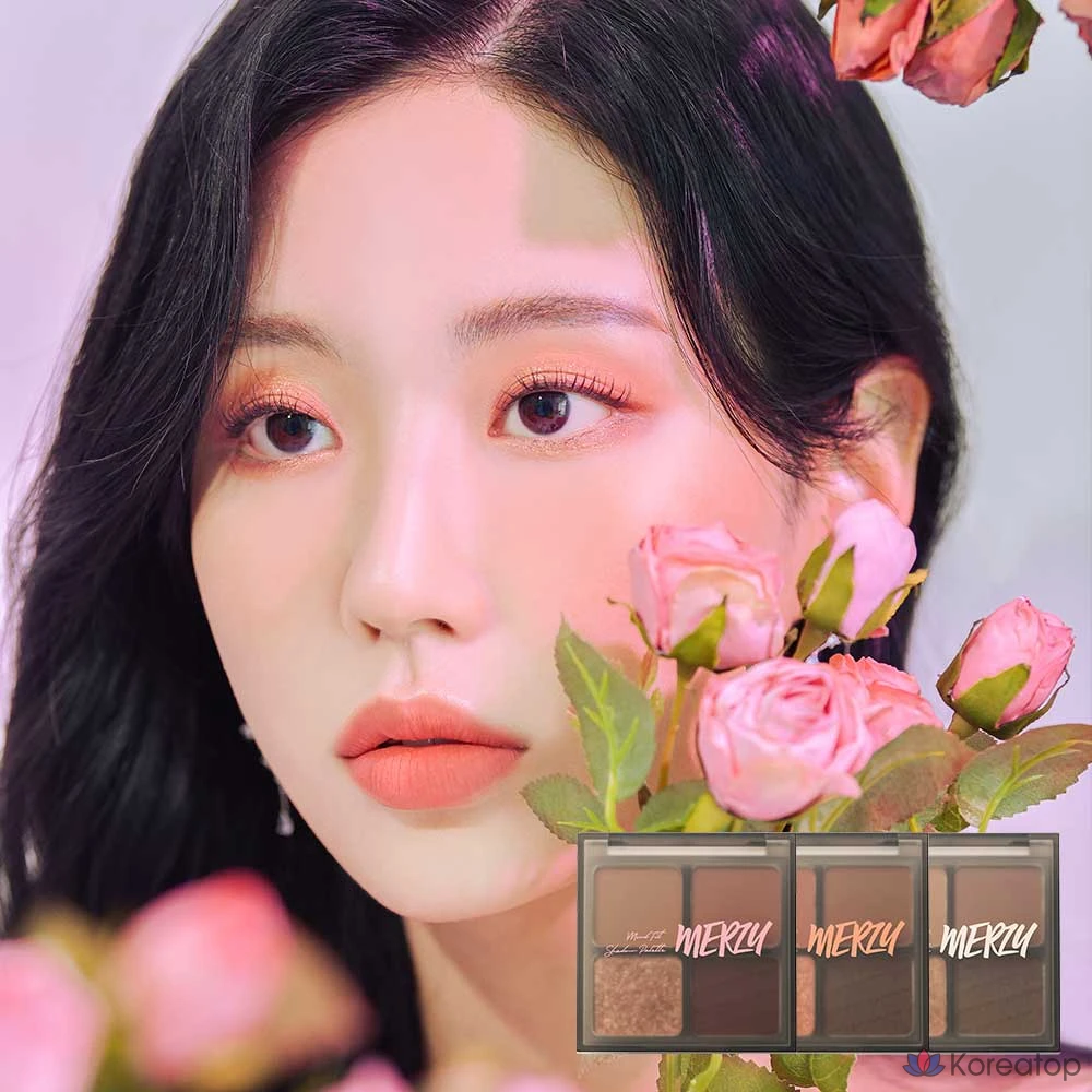 Палетка теней MERZY Mood Fit, S1 Amusing Rose, 1 шт., фото 5