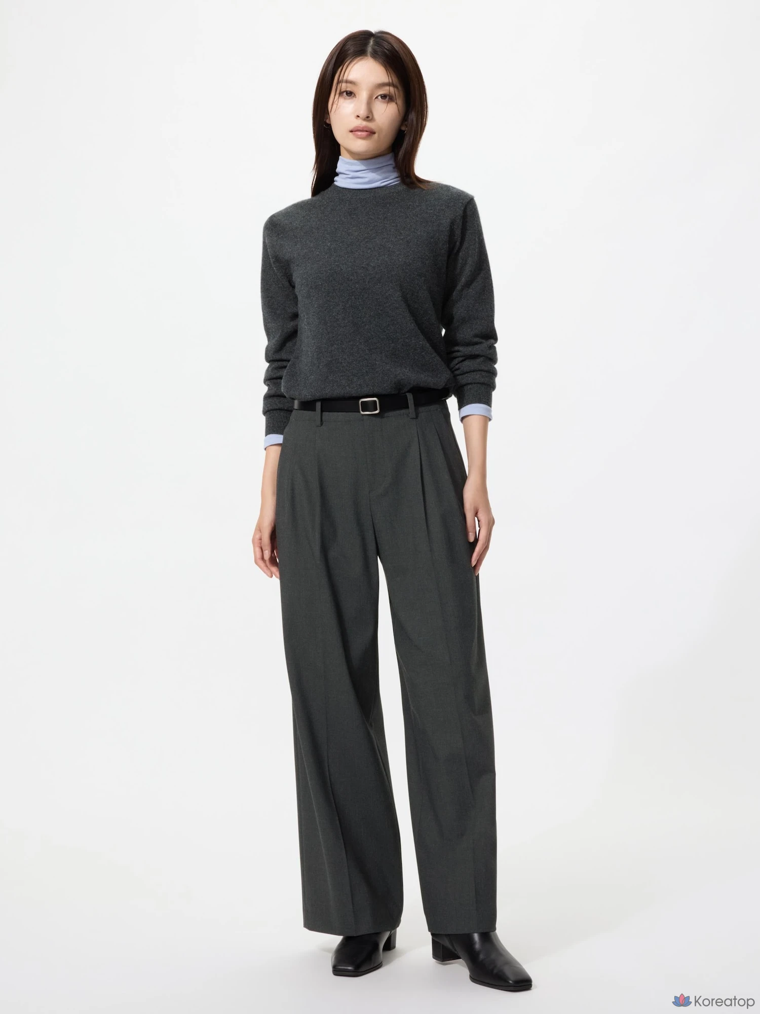 Брюки Uniqlo Smart Wide Straight Pants