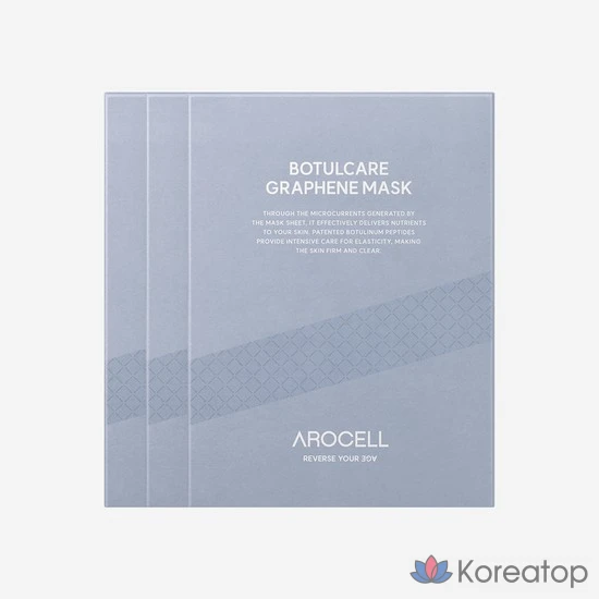 Маска для лица Arocell Care с графеном, 3 упаковки (15 листов)