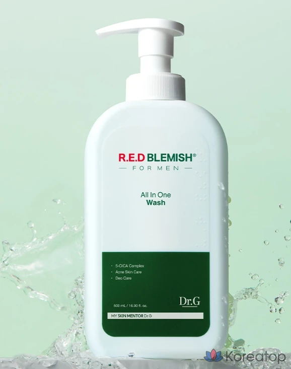 Гель для душа Dr.G Red Blemish for Men All-in-One, 500 мл, 1 шт.