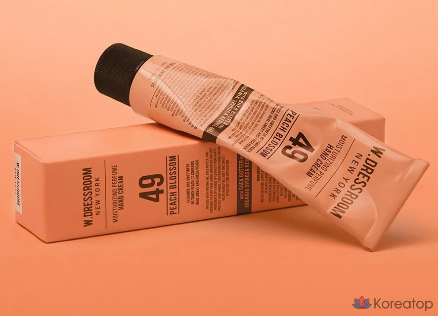 Парфюмированный крем для рук W.Dressroom, аромат 49 «Персиковый цветок», 1 шт., 50 мл