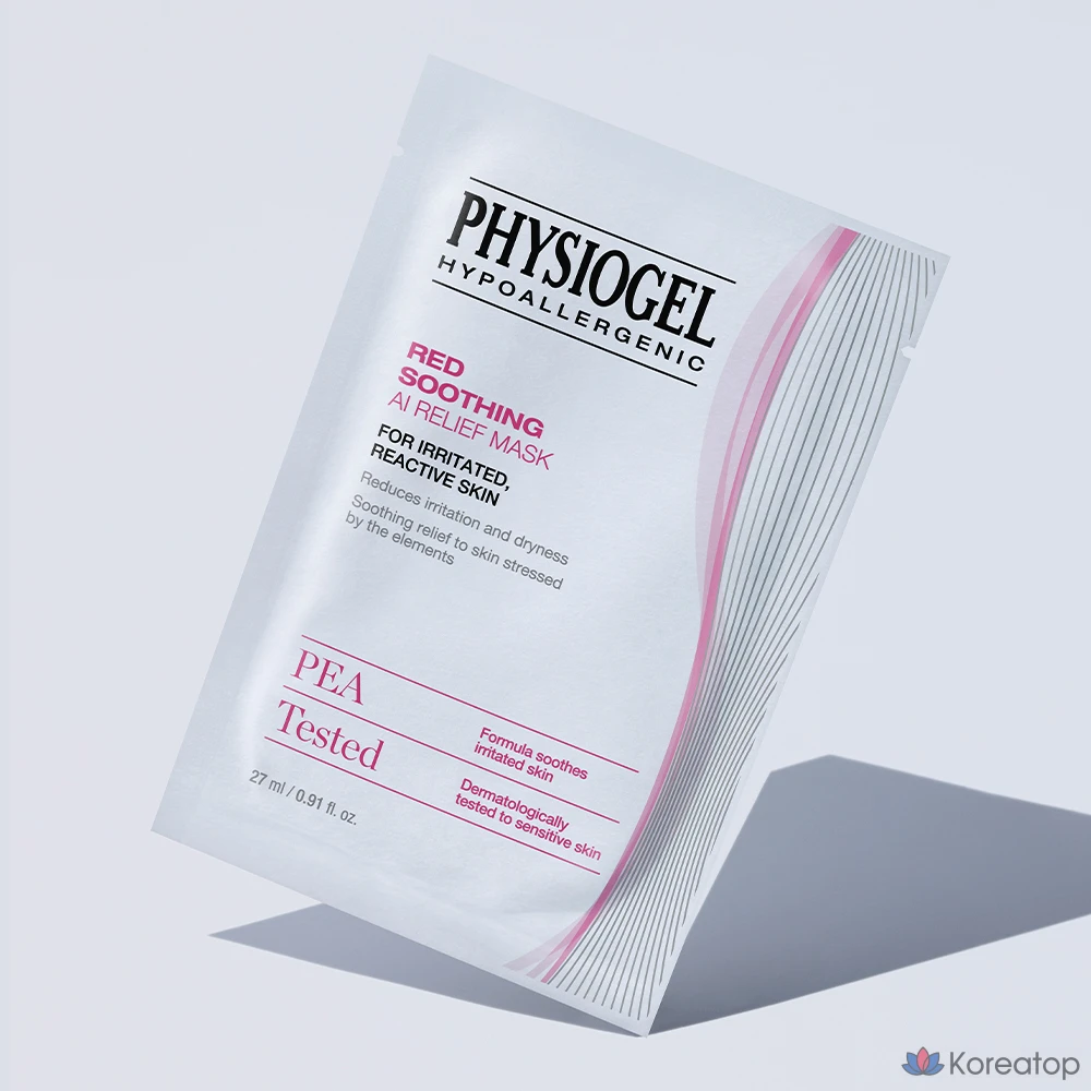 Успокаивающая маска Physiogel Red Soothing AI Relief Mask, 1 упаковка, 4 упаковки, фото 2