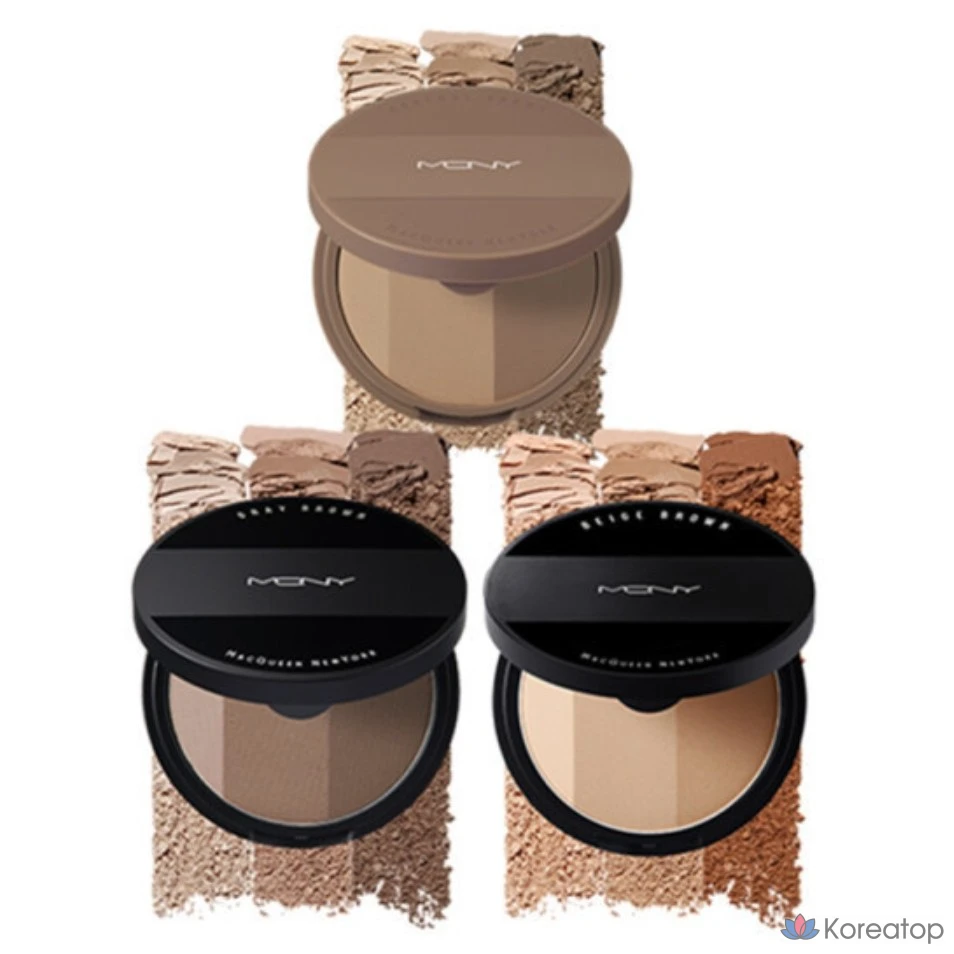 Макияж Mqny New York Fake Up 3-Color Shading 9 г, серо-коричневый, 1 шт.