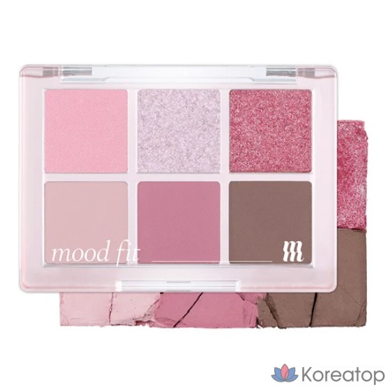 Палетка теней MERZY New Mood Fit Shadow Palette, NM2 SI Shivering Icy, 1 шт.