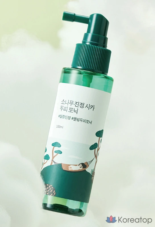 Успокаивающий тоник для кожи головы и волос Round Lab Pine Calming Cica, 100 мл, 1 шт.