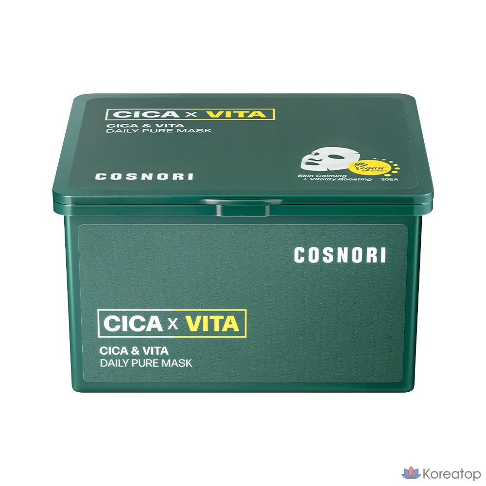 Маска для лица Cosnori Cica & Vita Daily Pure Mask, 30 штук, 6 упаковок, фото 2