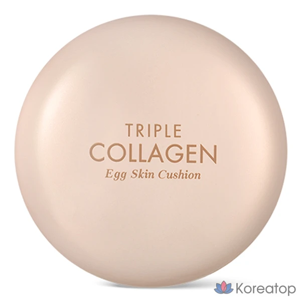 Тональный крем-кушон Tony Moly Triple Collagen Egg Skin, 15 г, оттенок 01 Skin Beige, 1 шт.