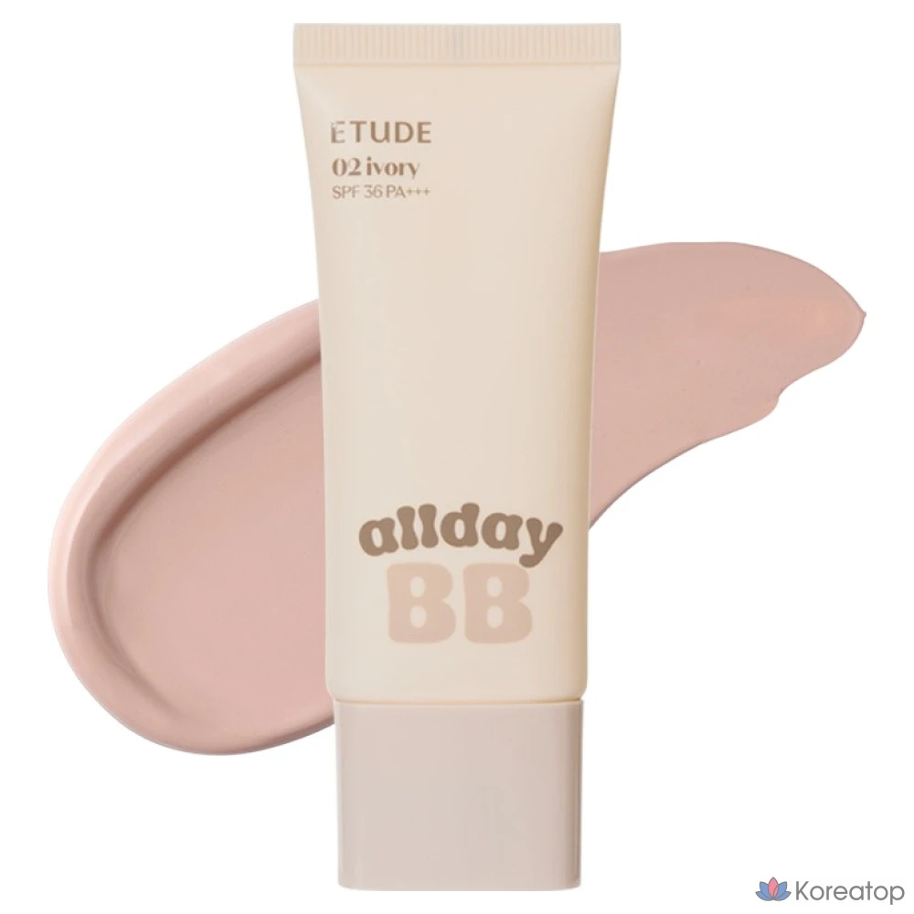 BB-крем Etude House All Day Clear SPF36 PA+++, оттенок 02 Ivory, 35 мл, 1 шт.
