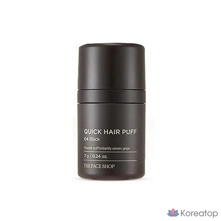 Тени для век The Face Shop Quick Hair Puff Shadow, 7 г, черные, 1 шт.