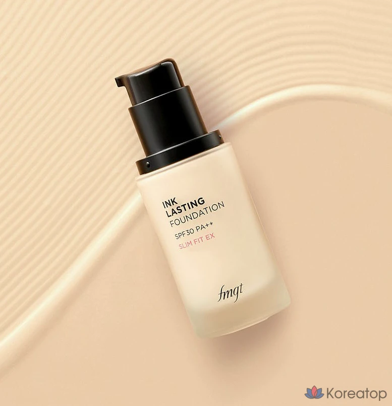 Тональный крем The Face Shop Ink Lasting Foundation Slim Fit EX, 30 мл, 1 шт., N203 Натуральный бежечный, фото 3