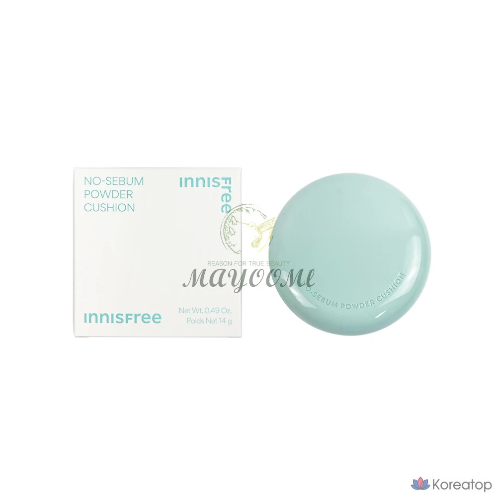 Пудра-кушон Innisfree No-Sebum Powder Cushion, 14 г, 1 шт.