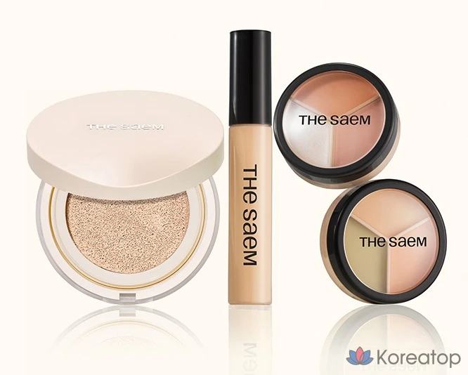 Консилер The Saem Cover Perfection Triple Pot, 13,5 г, 1 шт., оттенок 01 Correct Beige