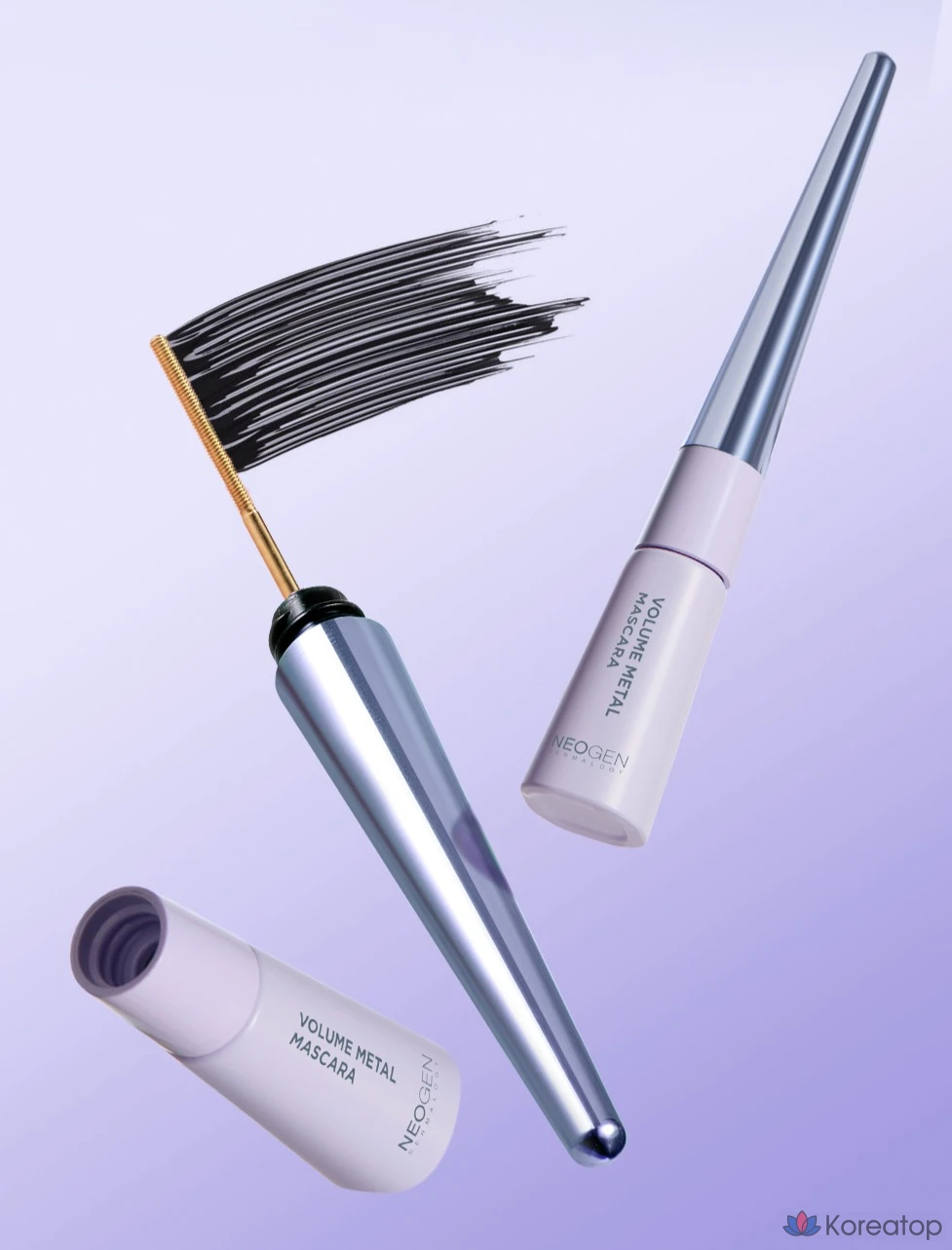 Набор туши для ресниц Neogen Dermalogy Volume Metal Mascara Special Set (основной продукт + сменный блок), черный, 1 шт.