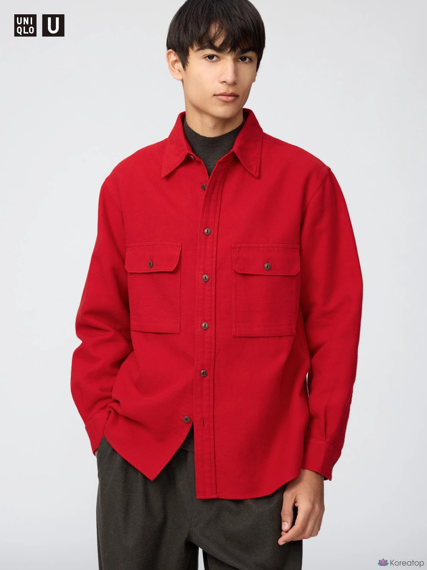 Рубашка Uniqlo Brushed Cotton Shirt