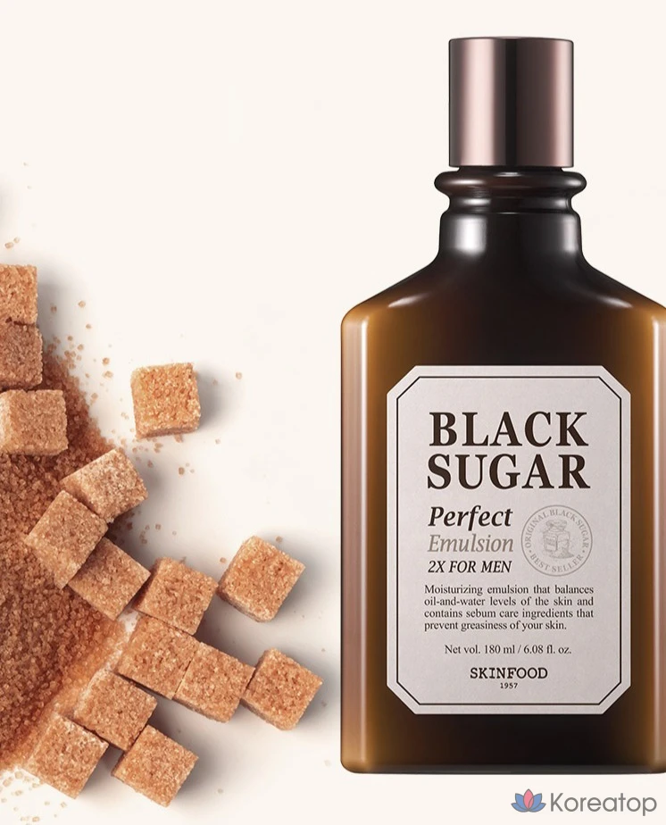 Skinfood Black Sugar Perfect Emulsion 2X для мужчин, 180 мл, 1 шт.
