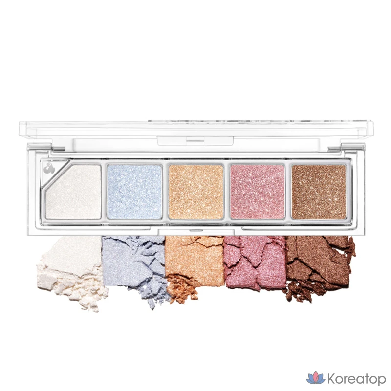 Палетка теней для душа Unleashia Mood Shower Face Palette, № 101, оттенок Ballerino Shower, 1 шт.