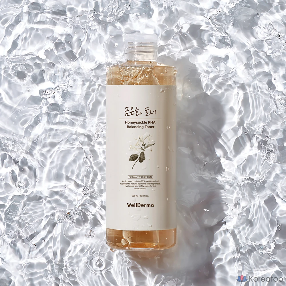 Тоник для лица WellDerma Gold and Silver Balancing Toner, 500 мл, 1 шт.