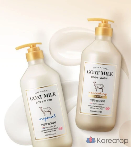 Гель для душа Shower Mate с козьим молоком и ароматом меда манука, 800 мл, 1 шт.