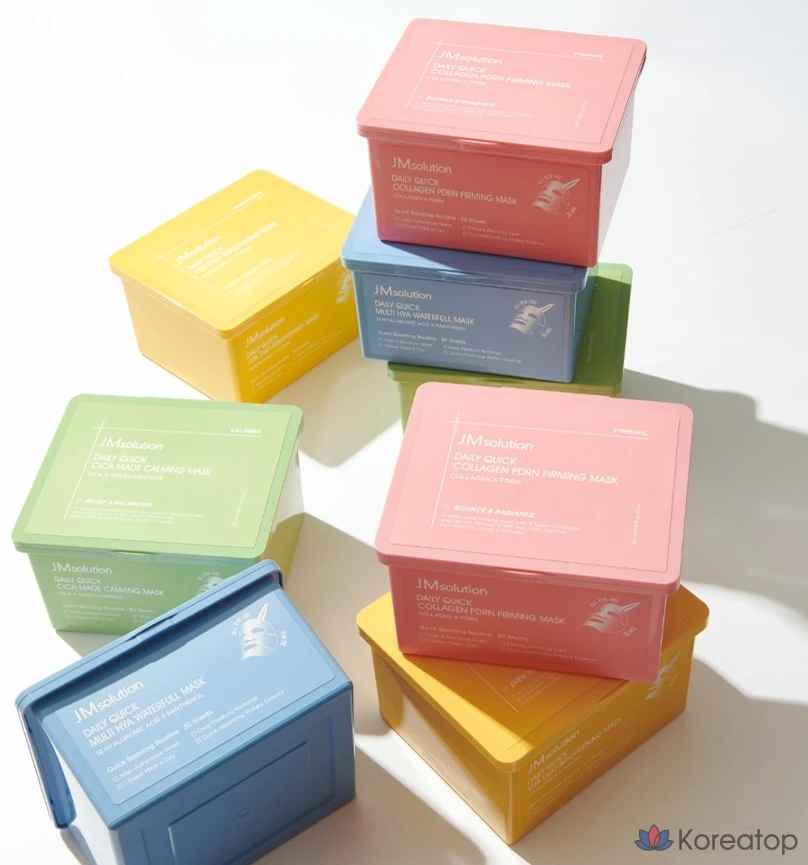 JM Solution Daily Quick Collagen PDRN Firming Elasticity Mask, 350ml, 5 шт., 30 шт., фото 6