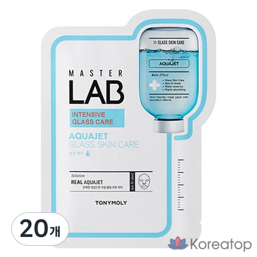 Маска-салфетка Tony Moly Master Lab Aqua Jet, 1 упаковка, 20 штук.