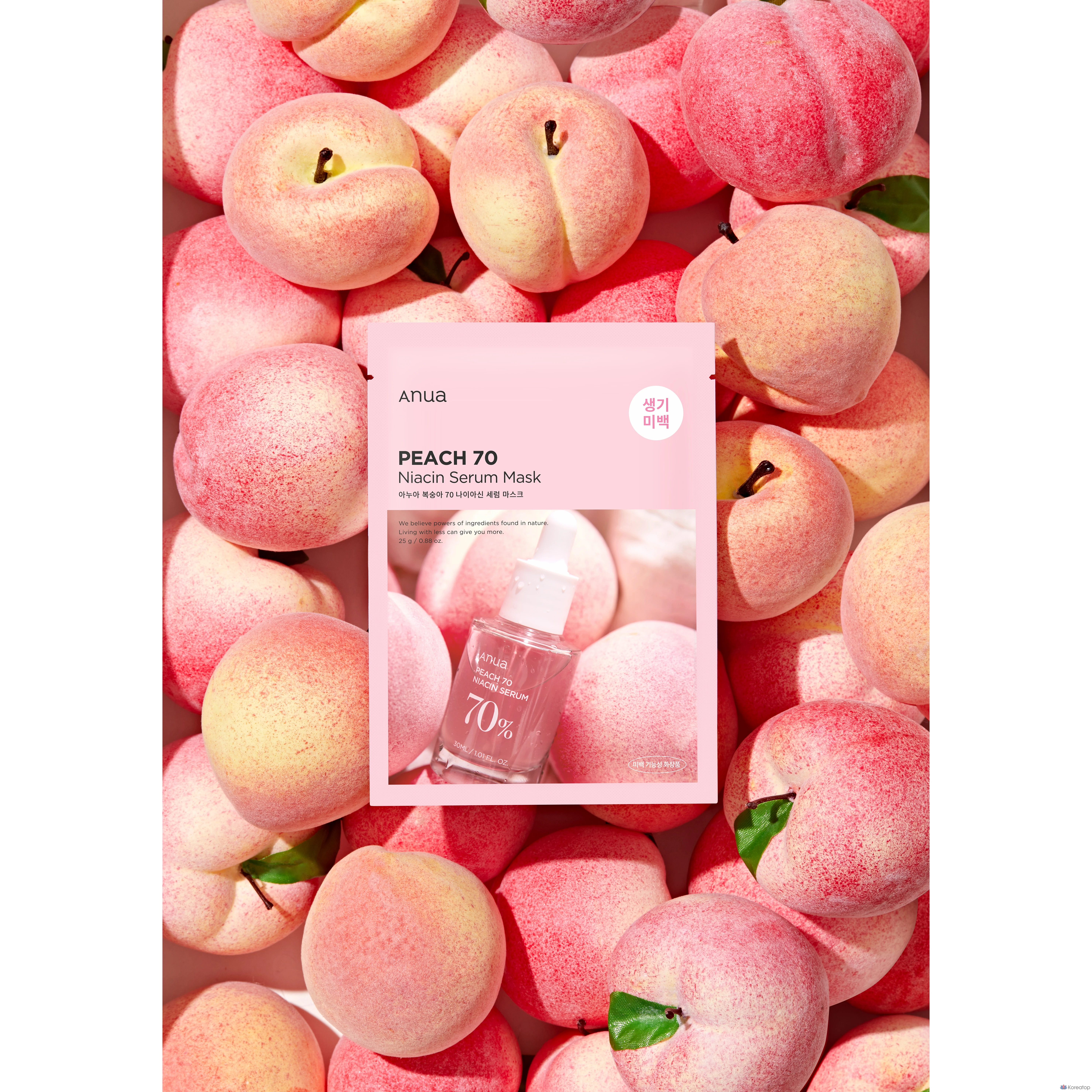 Тканевая маска для лица Anua Peach 70 Niacin Serum Mask, 10 шт., фото 2