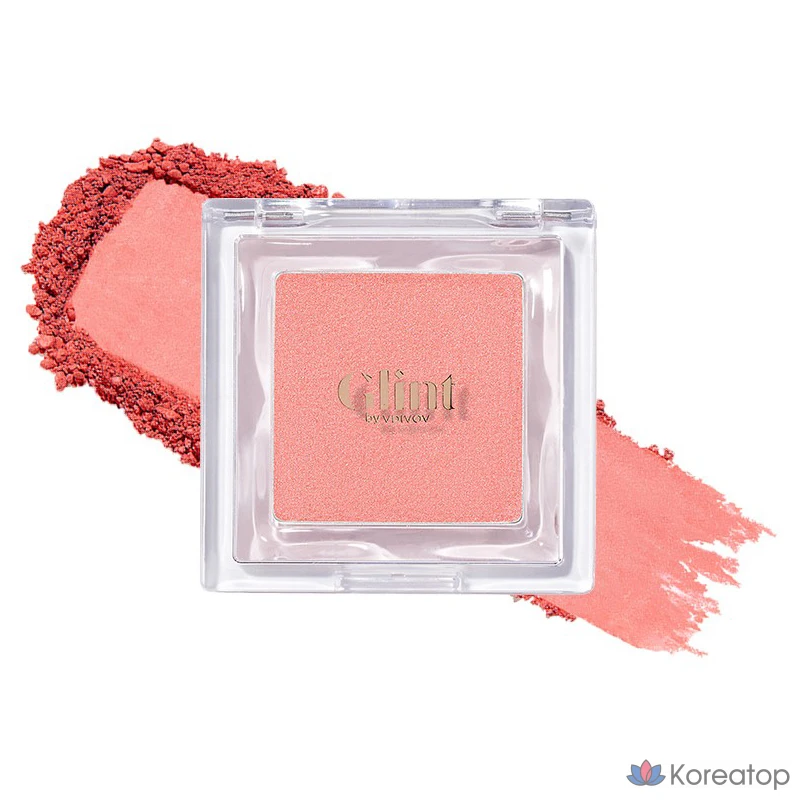 Запеченные румяна Glint by VDIVOV 2,4 г, оттенок Melon Bite, 1 шт.