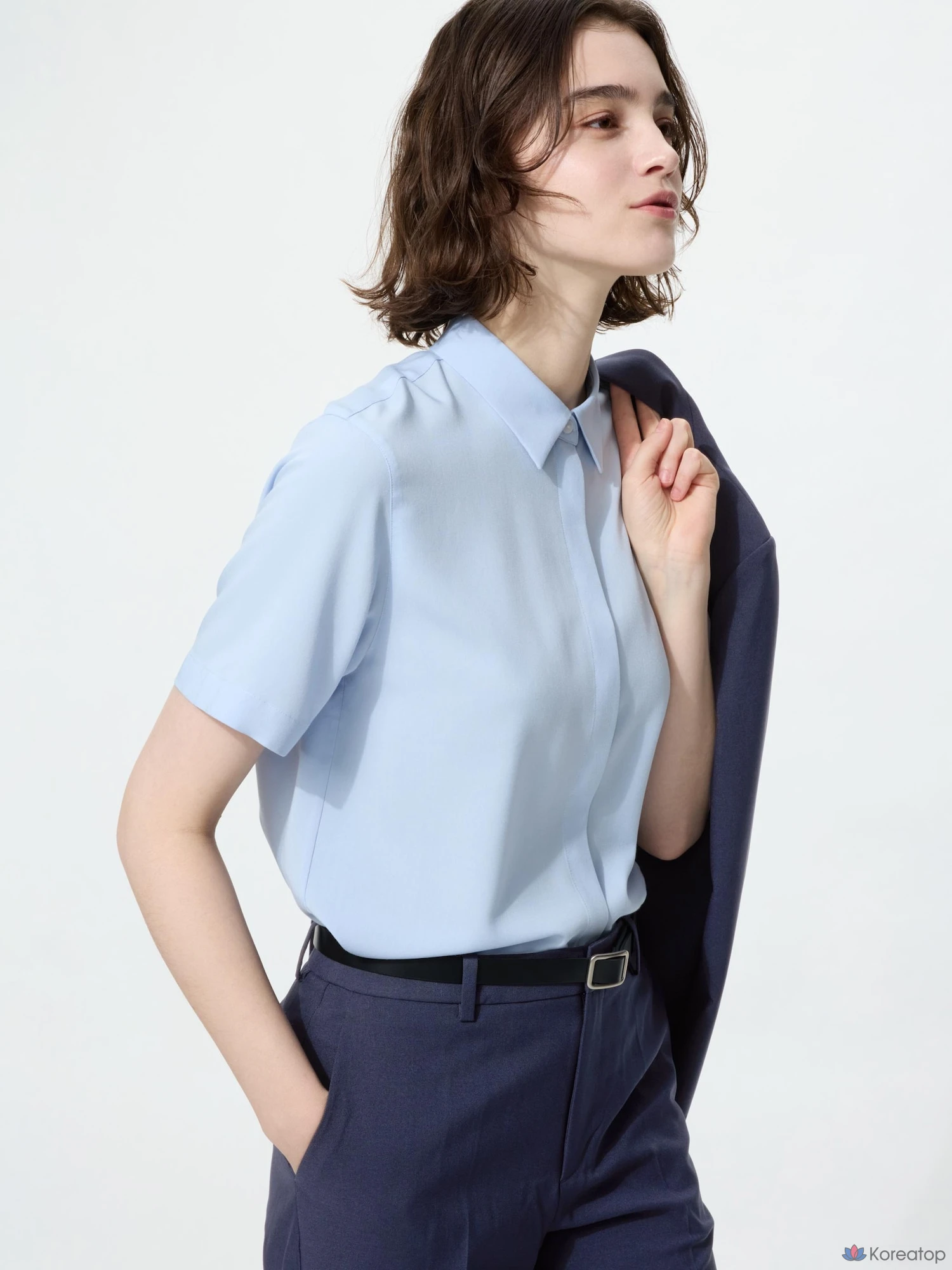 Блузка Uniqlo Rayon Blouse (Short Sleeve)