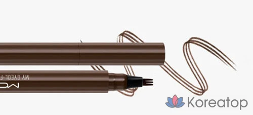 Тонирующий гель для бровей Mqny New York My Fit Tint Brow, 0,8 г, серо-коричневый, 1 шт., фото 2