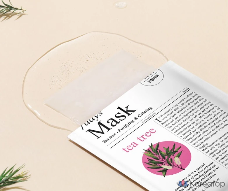 Набор масок для лица Ariel Seven Days Tea Tree M, 230 мл, 6 шт., 10 шт., фото 3