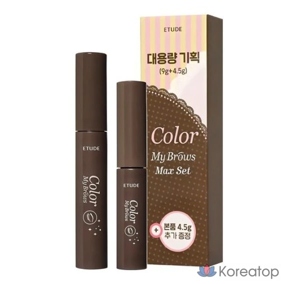 Набор Etude Pure False Brow Cara 4.5g + 9g, 01 RICH BROWN, 1 шт.